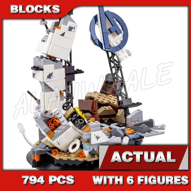 

794pcs Super Fighter Revengers End Final Battle Tower Ruins of Compound 70105 Building Blocks Toys Compatible With Model