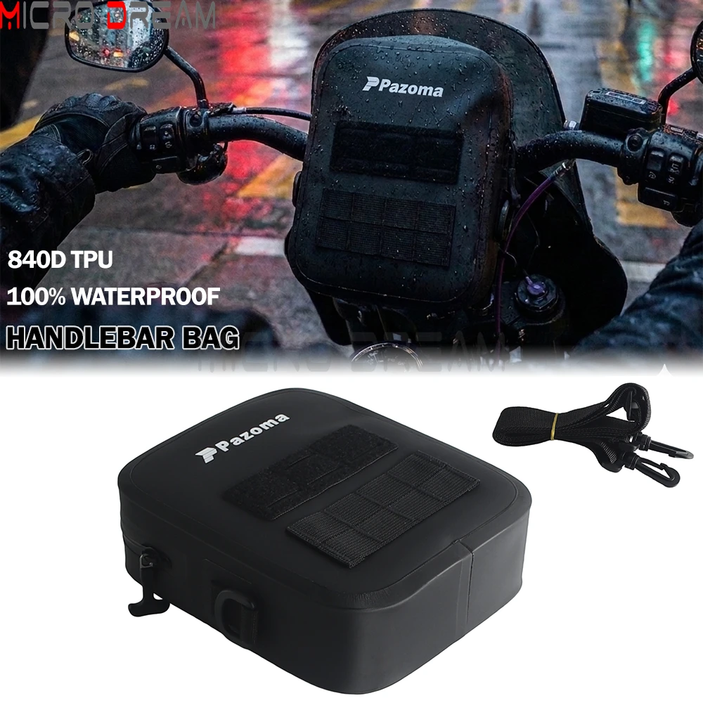 Motorcycle T-Bar Bag Front Handlebar Bag Waterproof Storage Shoulder Bag Universal For Harley Dyna Sportster Softail Low Rider S