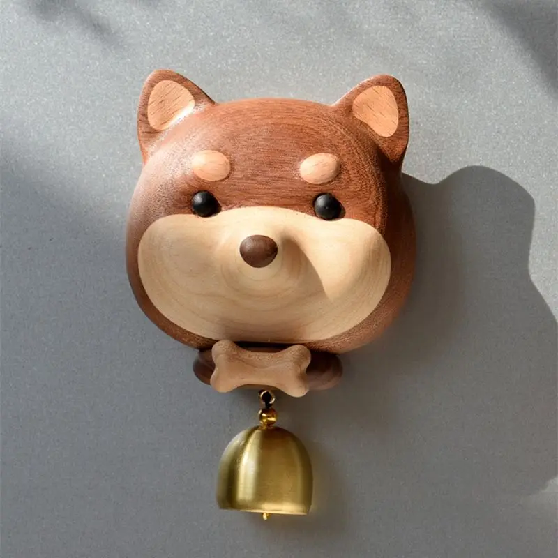 Shiba Inu Wangcai Bell Cute Cartoon Japanese Doorbell Dopamine Wind Chime Door-to-door Reminder Refrigerator Magnet Gift