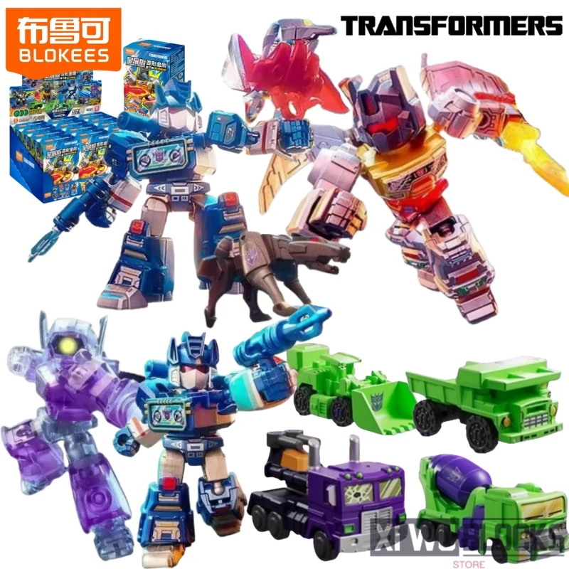 

BLOKEES Transformers Building Block Star Edition 3 Grimlock Soundwave Assembly Model Shockwave Hot Rod Movable Toy Gift