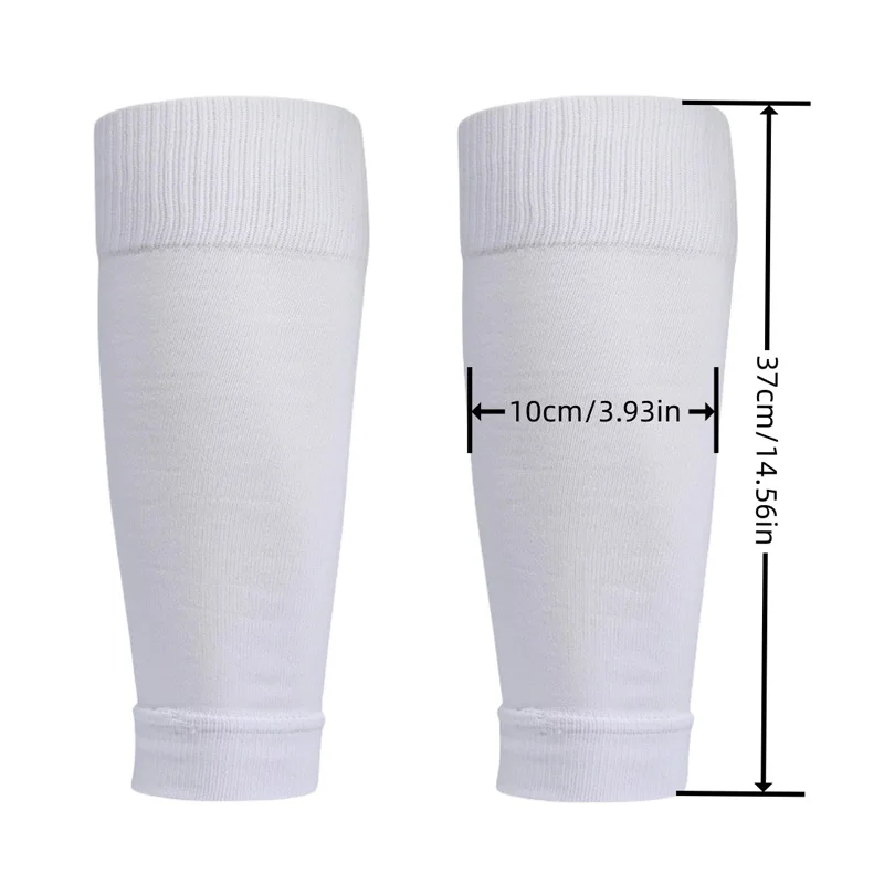 2 Pairs Anti-Slip Breathable Fitness Football Socks and Sports Leg Sleeves Set Men Women Soccer Tennis Basketball Sports Socks