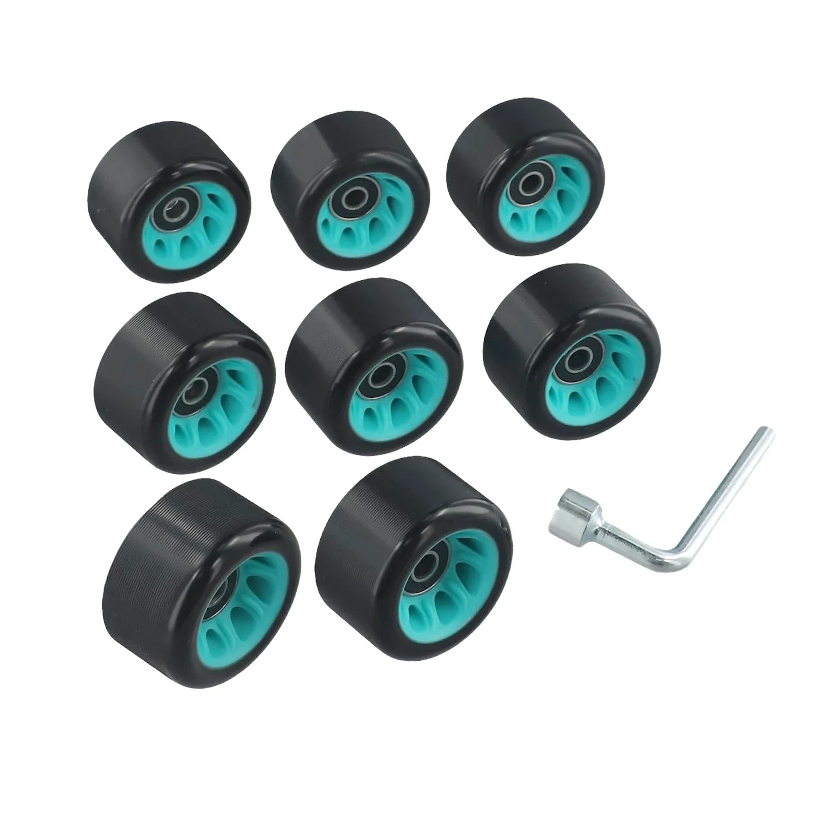 

8pcs 58*39mm Roller Skate Wheels For Double-Row Roller Skates Quad Multiple Colors Available Sliding Roller Skating Shoes Wheels