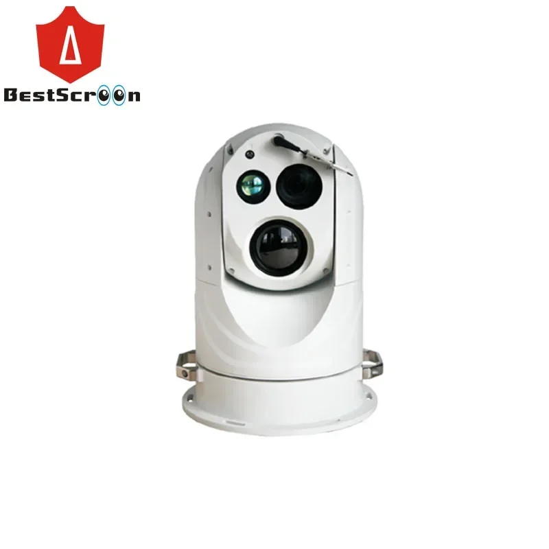 Gyroscope Stabilization Vibration-Proof 800m Laser Night Vision Boat Mounted Marine Surveillance Dome PTZ Camera