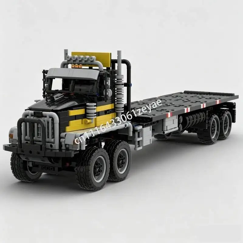 2559PCS Heavy Duty Twin Steer Truck MOC Model Custom Puzzle DIY Technical Assembly Educational Toy Popular Gift Building Blocks