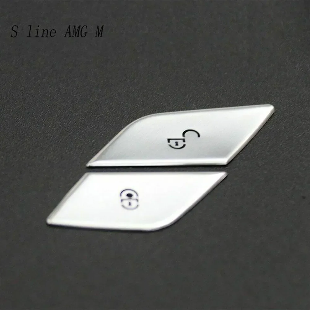 Carhome For Mercedes Benz C E Class W205 W213 GL GLC X253 2016-2019 Car Door Lock Switch Button Sticker Sequins Decoration Cover