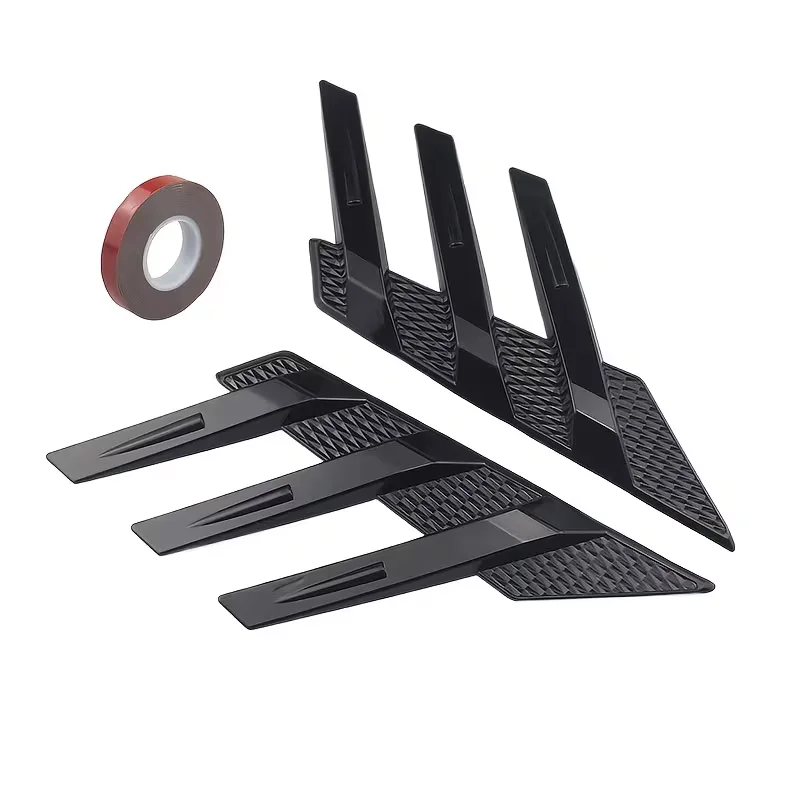 Car Rear Windshield Sticker Decoration Accessory Side Spoiler Splitter Trim Triangle Louver Window Sunshade Windshield For Cars
