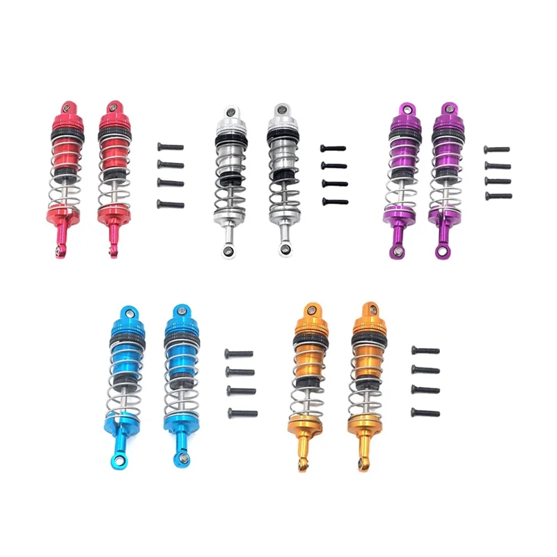 Metal Oil Shock Absorber for Wltoys 144001 144002 144010 124007 124016 124017 124018 124019 RC Car Upgrade Parts, blue