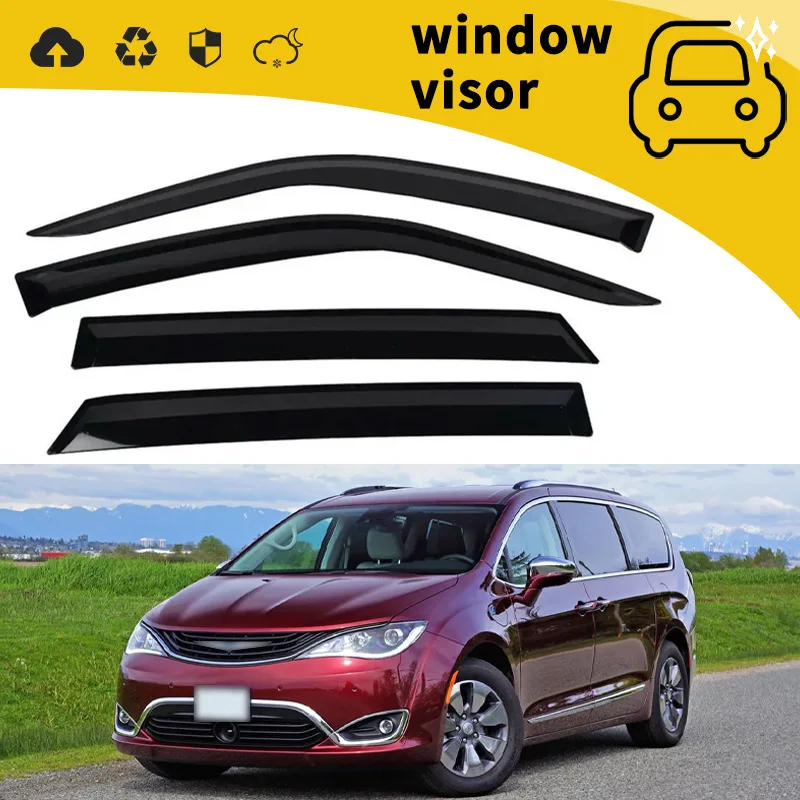 Suitable for 17 Chrysler Pacifica rain shields, rain shields, rain shields, window rain shields and rain shield decorations
