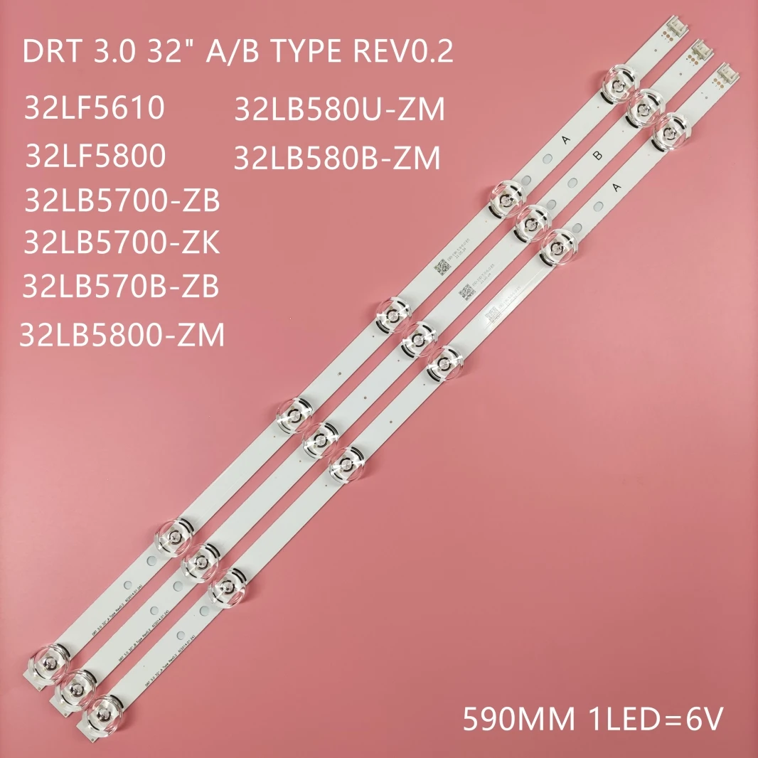 Listwa oświetleniowa LED dla 32LB 32LF 32LB5610 32LB5800 32LF560V L GIT A B 6916l-1974A 1975A 6916L-2224A 2223A innotek drt 3.0 32