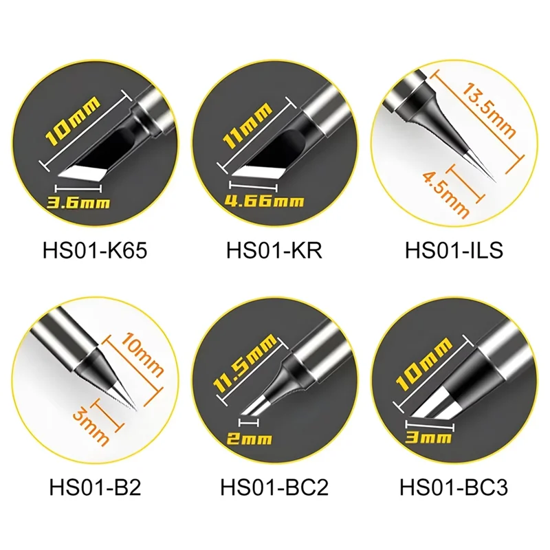 

ABRS-Replace Soldering Tip Kits For HS01 Soldering Iron