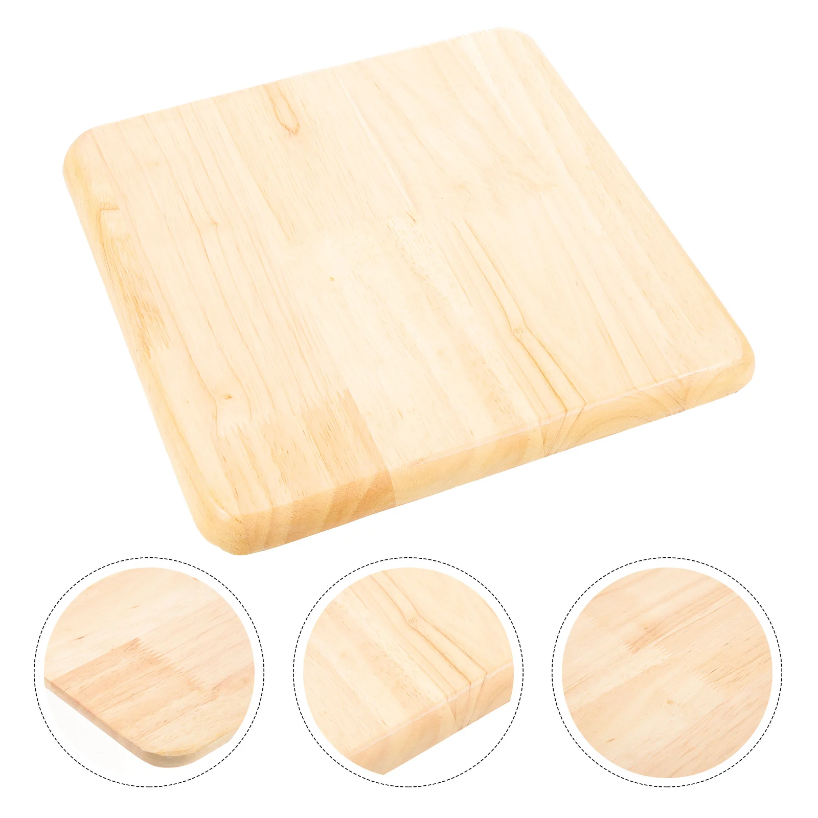 Square Stool Seat Replacement for Restaurant Chair Plastic Household Solid Wood Home