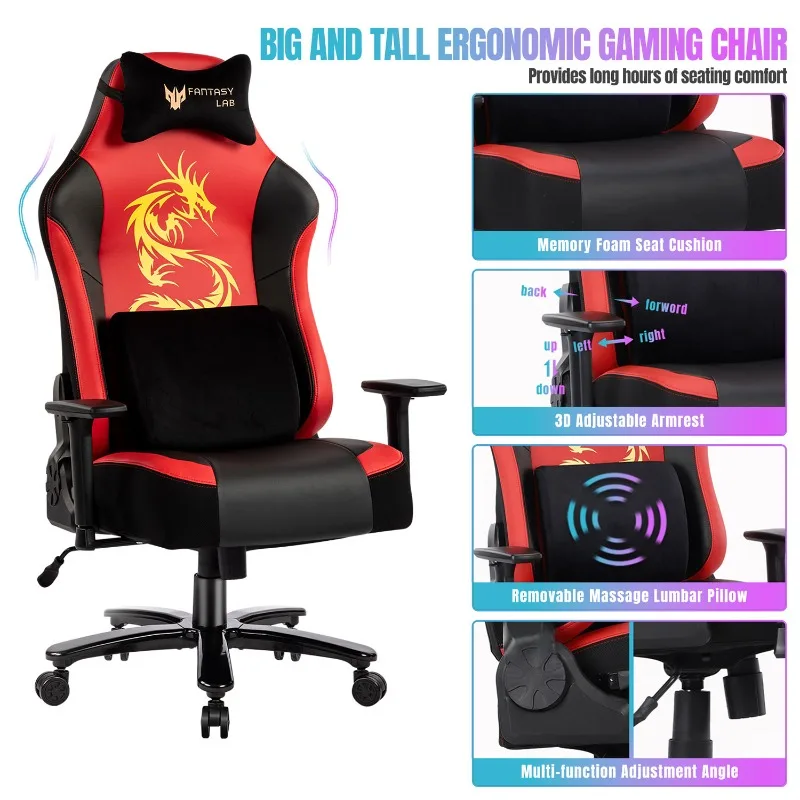 [2026]VANBOW Cost-effective High Back Ergonomic Reclining Computer Chair Tilt Swivel Lumbar Support Office Gamer Chair For Adult