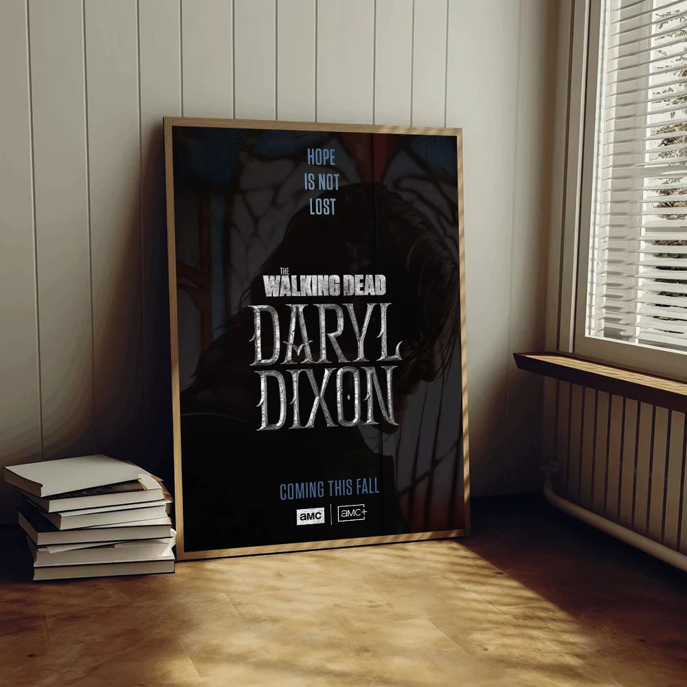 ملصق لاصق Daryl Dixon سهل الاستخدام للمشي ، ملصق حائط فاخر لغرفة المعيشة ، ديكور بار ، ديكور حائط