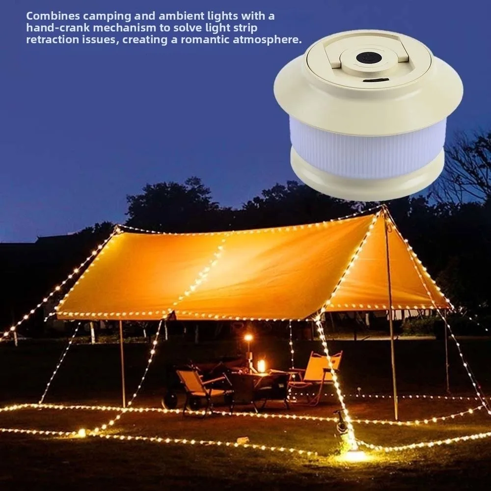 

Hanging Light String Storage Camping Lamp Recyclable Light String Dimmable Camping Lantern Energy Efficient LED Retro Tent Lamp