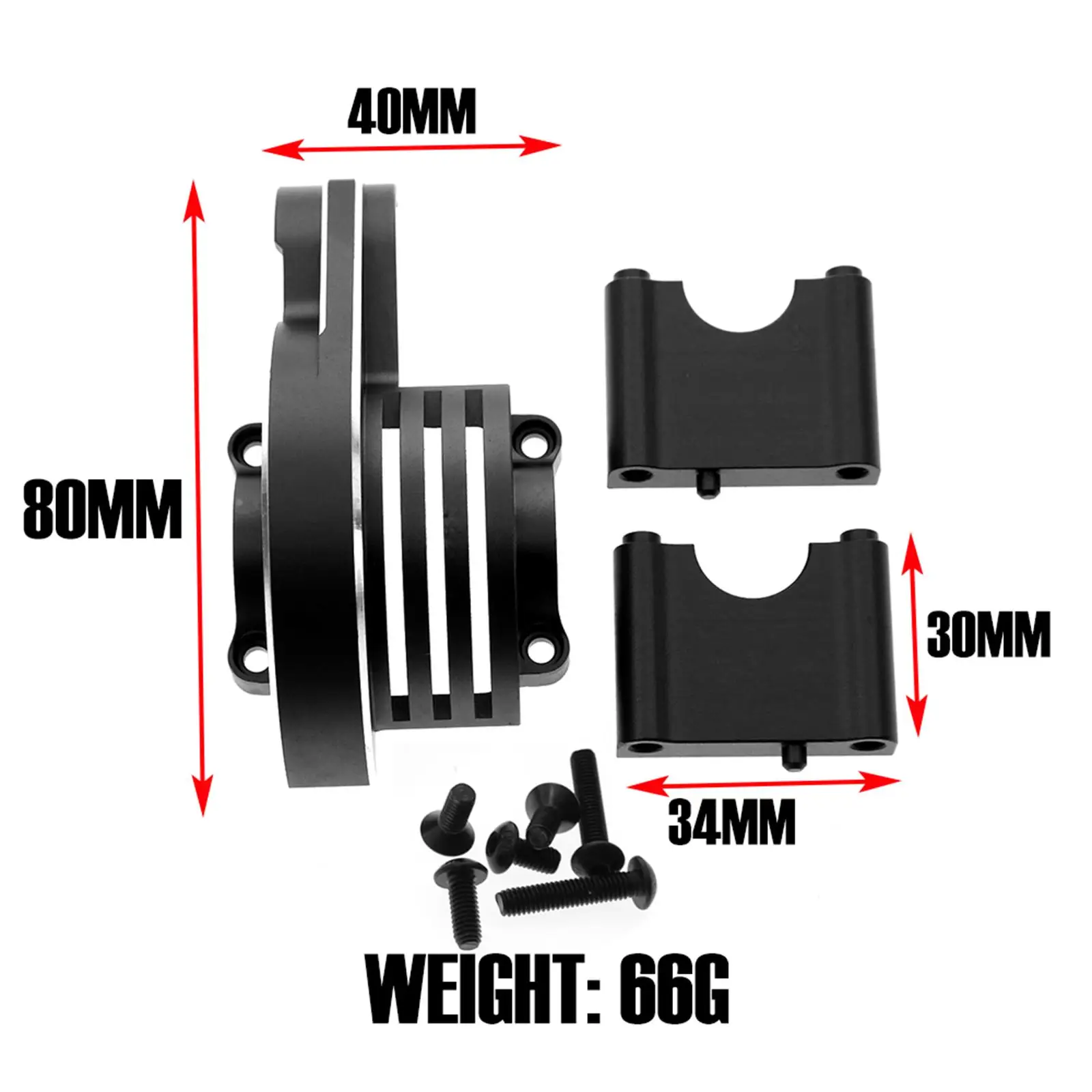 Getriebeabdeckung, langlebig, hohe Leistung, leistungsstark, für 1/8 4WD Sledge RC Truck