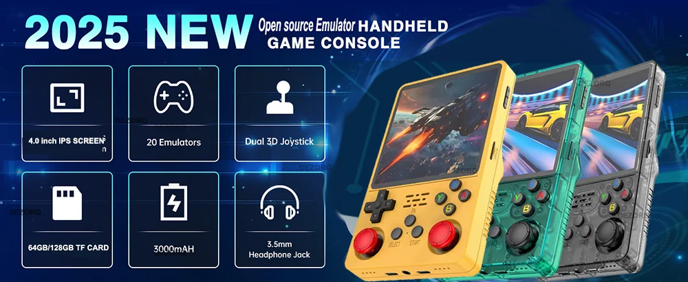 Consola Retro 2025 Con 20,000 Juegos – 4K HD, 2 Mandos Inalámbricos, Plug And Play, Ideal Para Regalar