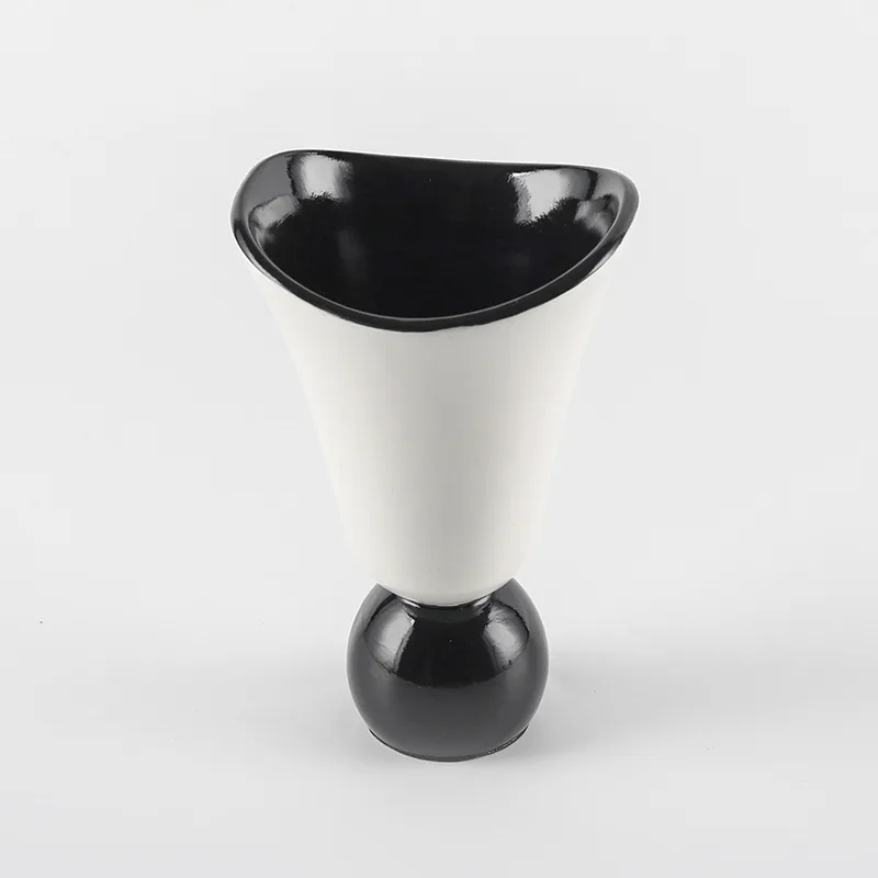 Abstract Resin Sculpture Vase Creative Flower Arrangement Container for Room Unique Figurine Ornament Gift for Shelf Table