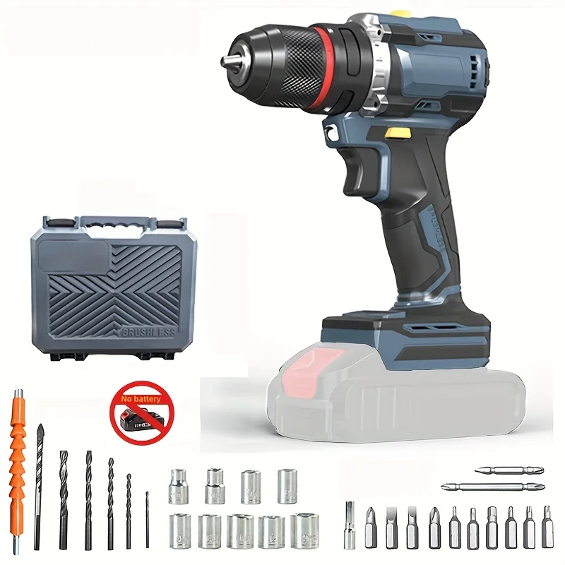 

Компактная бесщеточная дрель — ультрапортативная литиевая аккумуляторная дрель с многофункциональными аксессуарами для дома/сделай сам