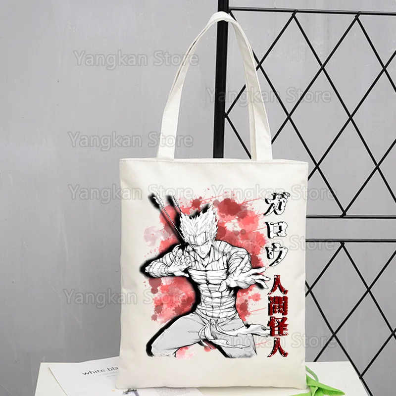 حقيبة قماش فنية من Hero Hunter Garou حقائب تسوق مطبوعة بسيطة للفتيات حزمة عادية للحياة #3