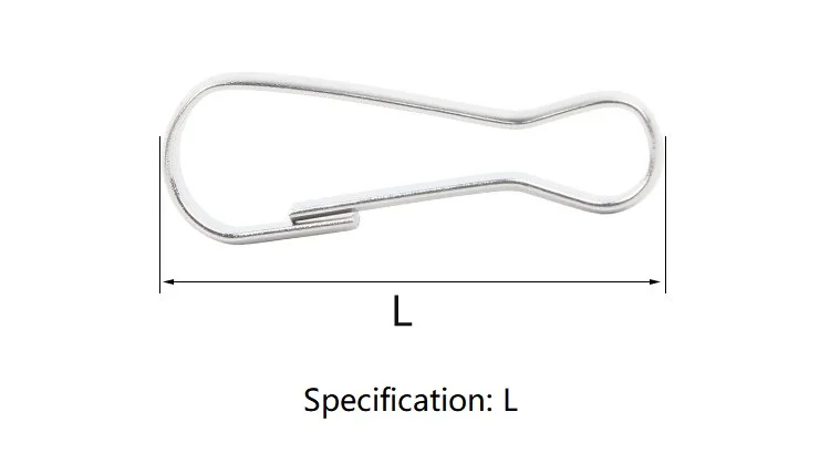 304 Stainless Steel Snap Clips Hooks Loaded Clasp Keyring Buckle Hardware Accessories for Bag Chain Metal Carabiner Ring Tool