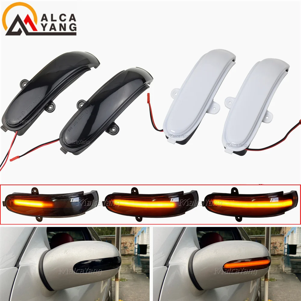 Dynamic Turn Signal LED Side Mirror Indicator Blinker Sequential Light For Mercedes Benz C Class W203 S203 CL203 2001-2007