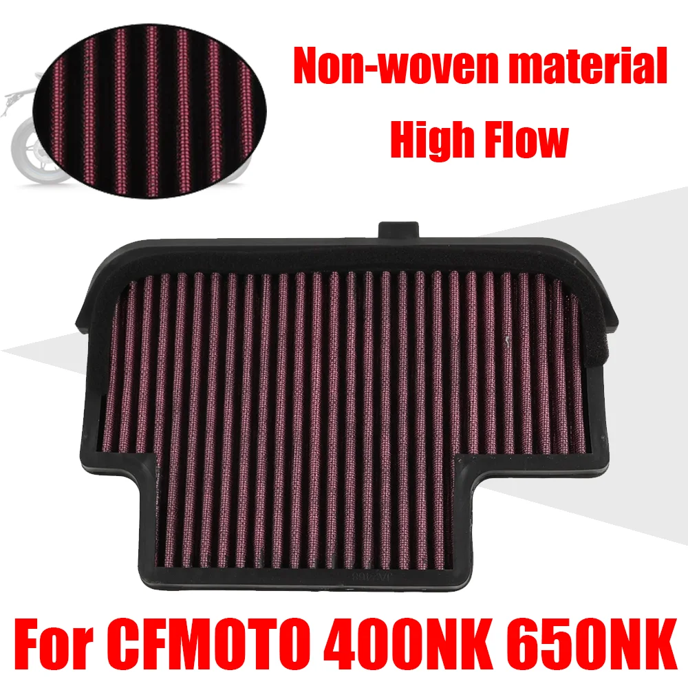 For CFMOTO CF MOTO 400NK NK400 650NK NK650 NK 650 NK 400 NK Accessories High Flow Air Filter Element Cleaner Air Intake Filters