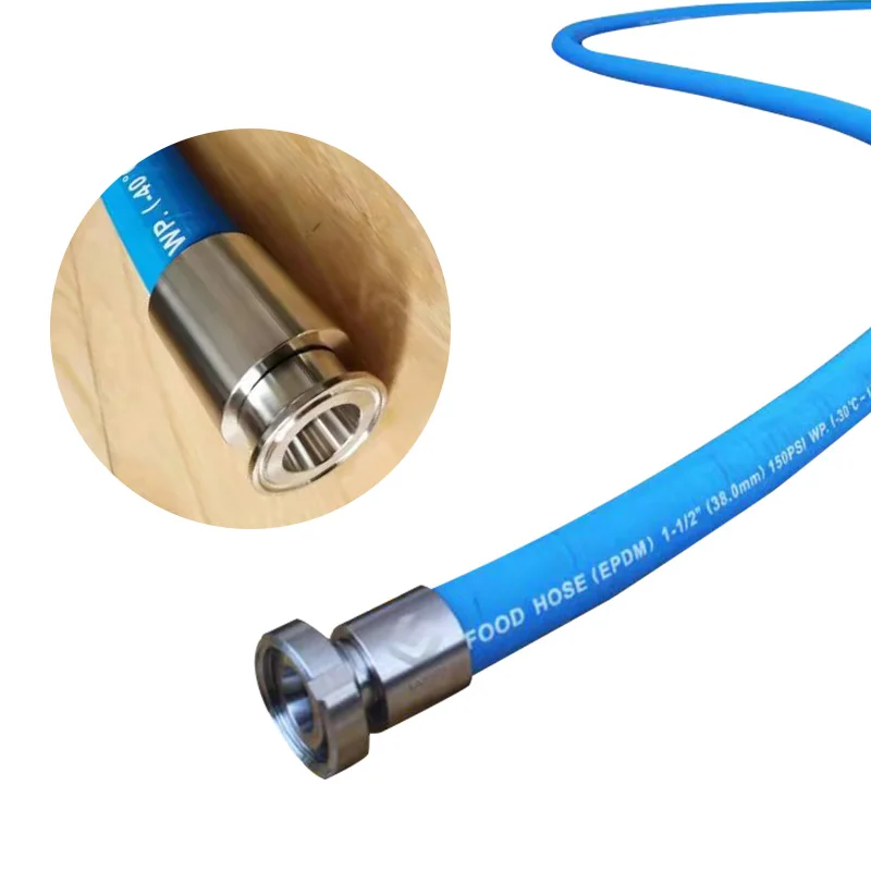 

Food Grade Sanitary Hose High Pressure Beer Hoses EPDM 1" 25mm TC Tri Clamp Rubber Soft Beer Hose