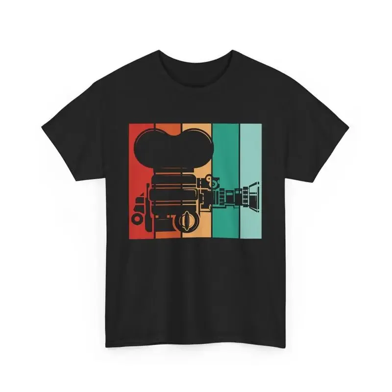 Movie Director Filmmaker Filming Retro Film Making Camera T Shirt