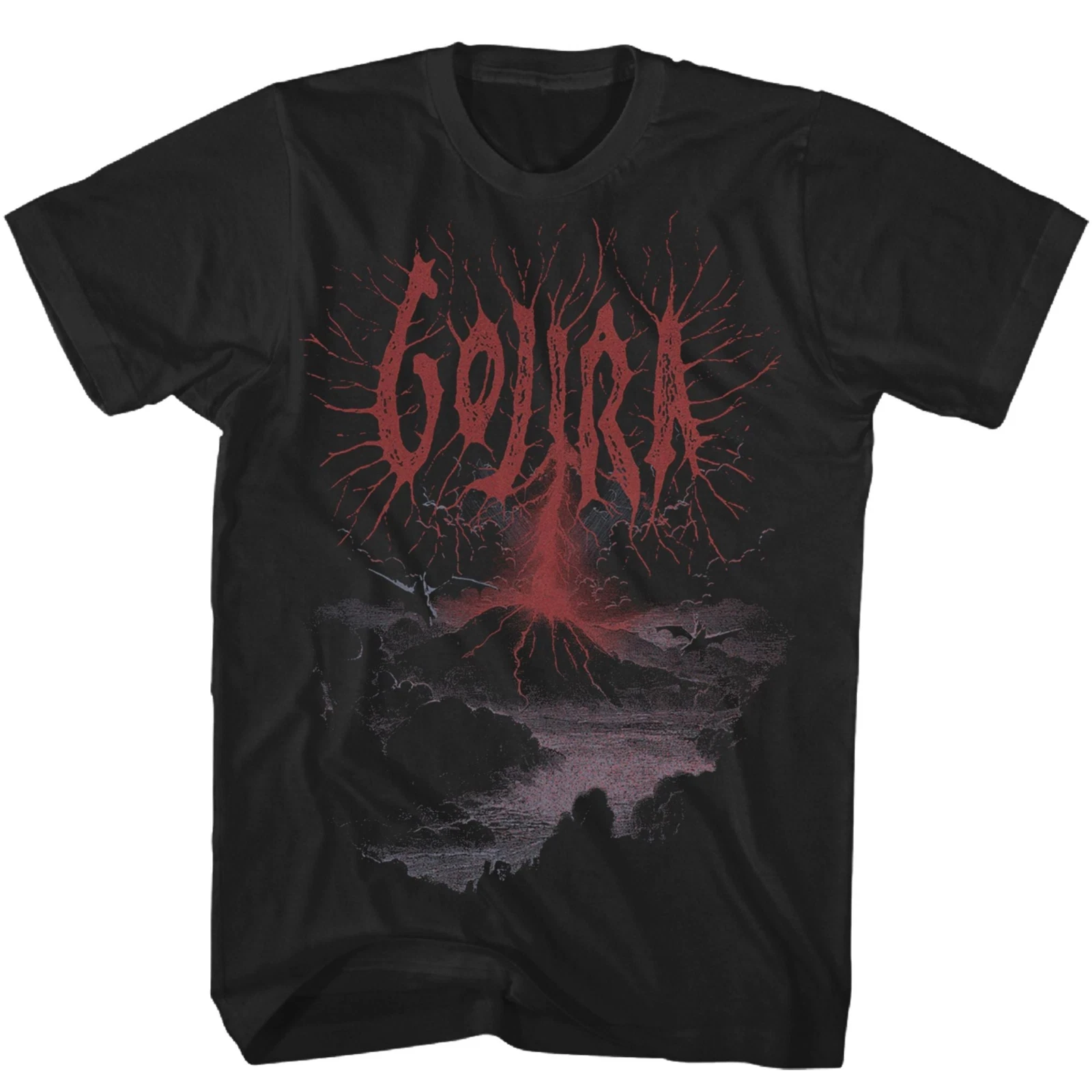 Men's Gojira Volcano T-shirt, Classical Music Band Concert Rock Rising Star Fan Casual T-shirt Street Style Outdoor Daily Outfit
