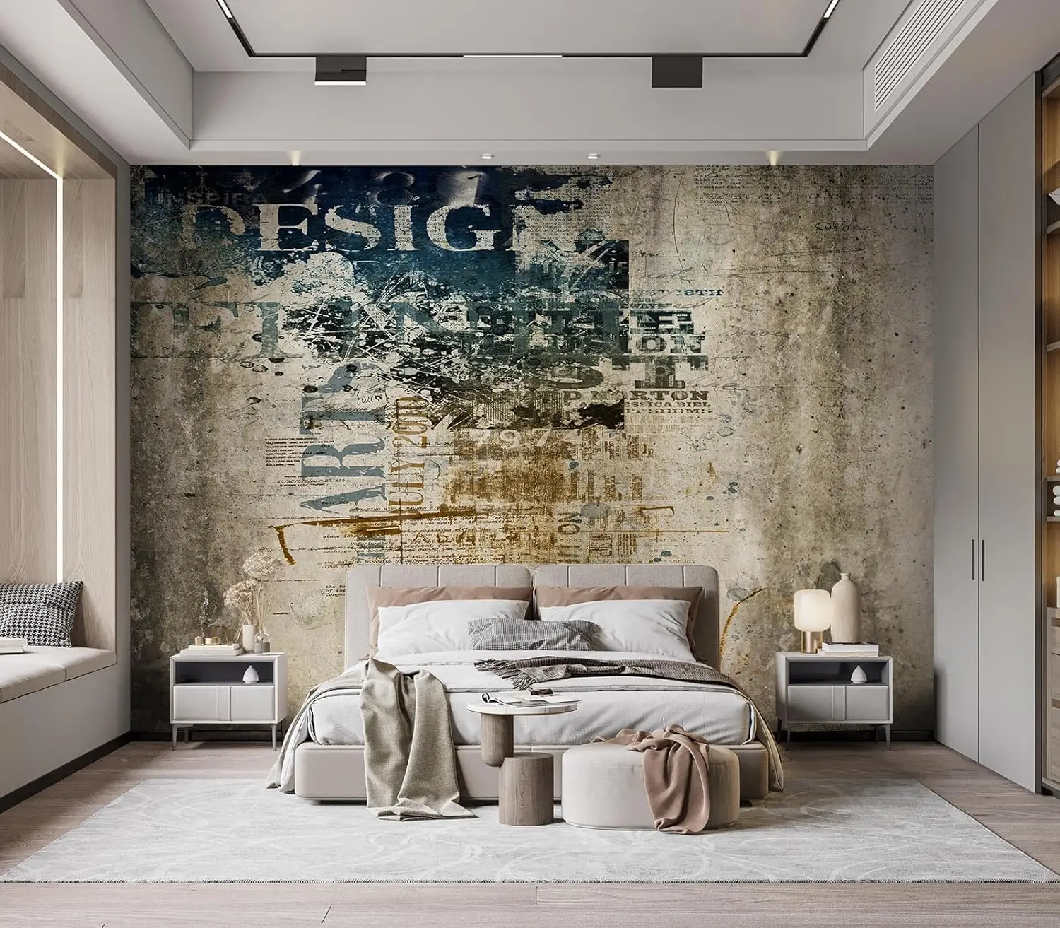 Large Industrial Style Abstract Wall Tapestry Art Print Polyester Hanging Decor for Living Room Home Wall Decoration Canvas Abst