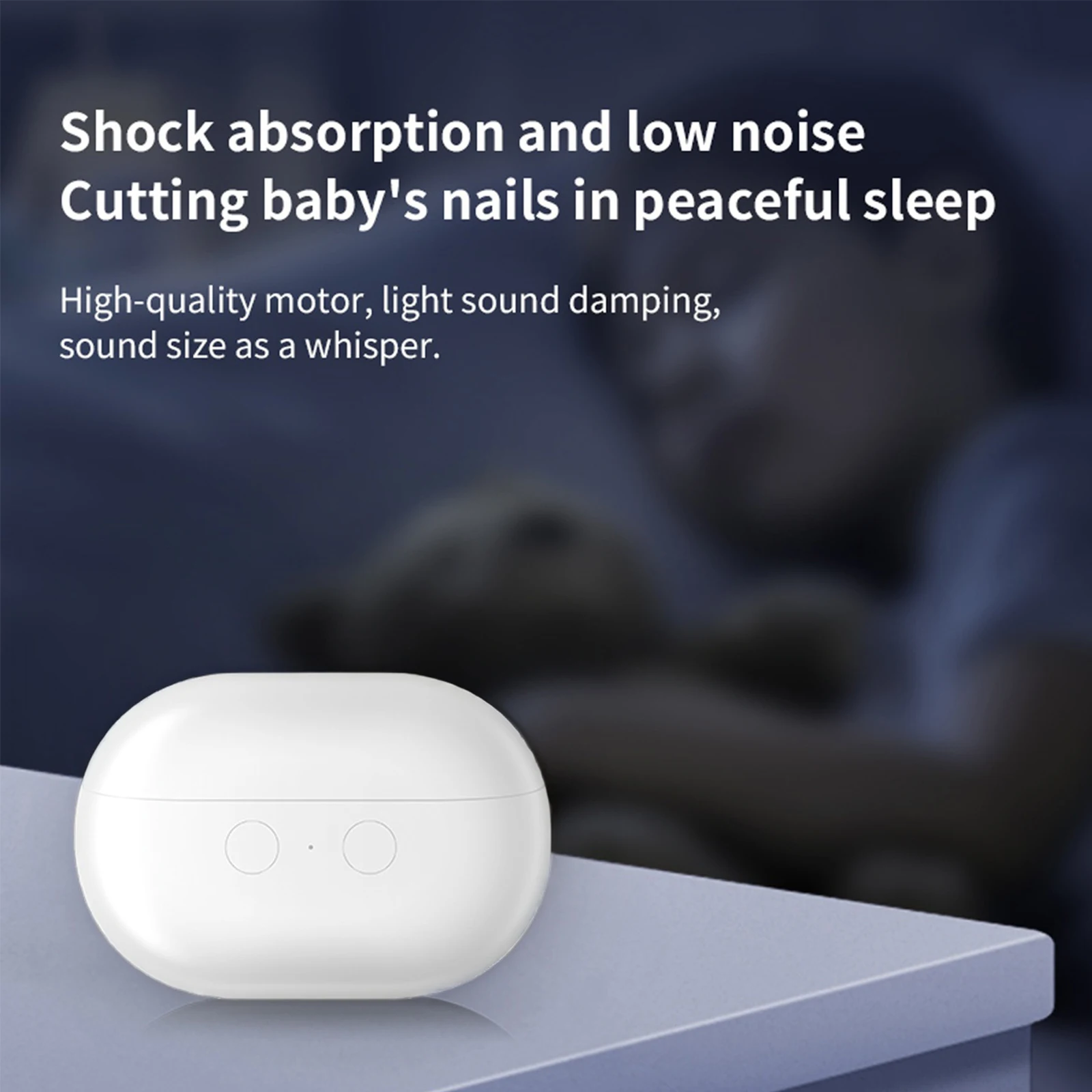 ماكينة قص الأظافر الكهربائية للطحن والتلميع مع ماكينة تشذيب الأظافر الأوتوماتيكية الخفيفة القابلة لإعادة الشحن، آمنة لقص الأظافر للأطفال البالغين