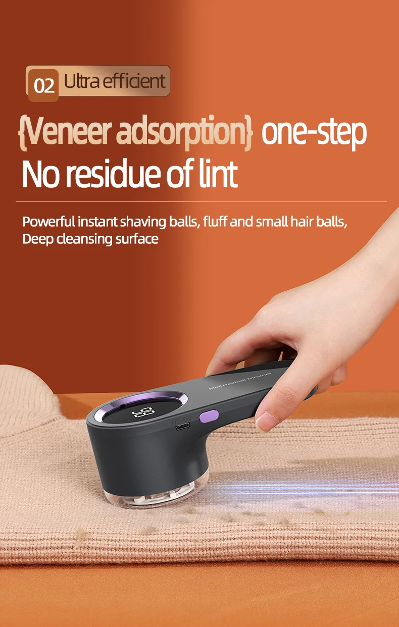 Lint Remover USB Charging Electric Pellet Machine Hair Ball Lint Trimmer Portable Electric Clothes Lint Machine High-speed Moto