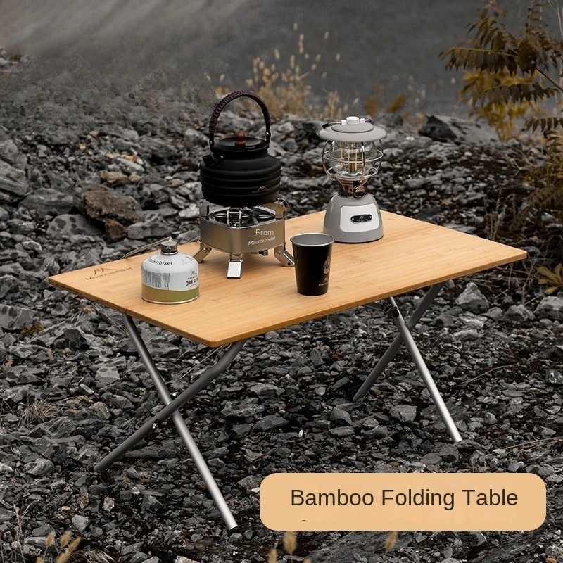 Direct Sale Camping Outdoor Folding Table Nan Bamboo Folding Table Portable Picnic Table Accessoire Plegables Tipo Maleta Home