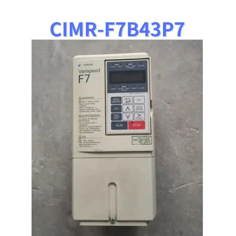 

CIMR-F7B43P7 Used F7 series inverter 400V-3.7kW test function OK CIMR-F7B43P7