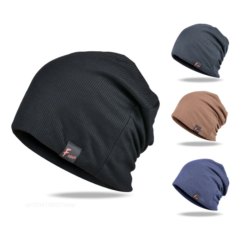 Youpin แฟชั่น Beanies หมวกหลวม Casual Skullies หมวกถักลาย Bonnet หมวกฤดูใบไม้ร่วงฤดูใบไม้ผลิกลางแจ้ง Baggy Gorras