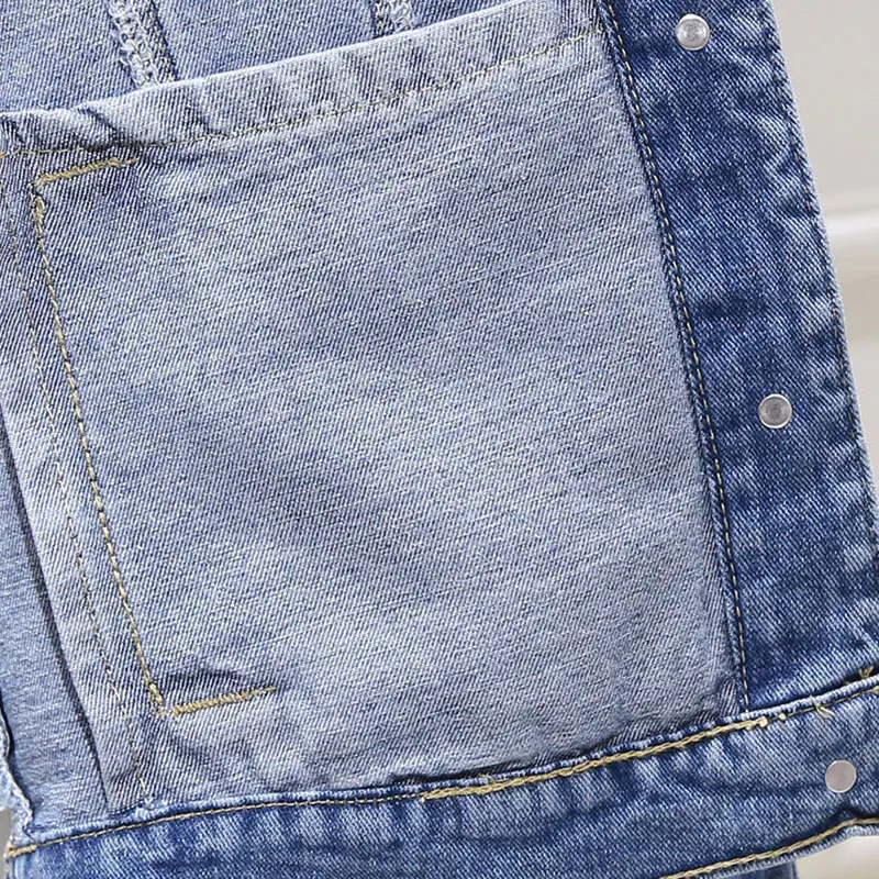 2023 Spring New Denim Jacket Women Upscale Casual All-Match Embroidered Vintage Lapel Loose Temperament Blue Jackets Top Female