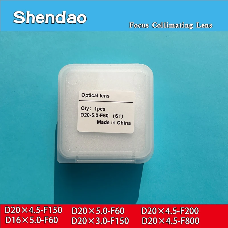 5 Stück Faserlaser-Kollimations- und Fokussierlinsen D20x4.5 F150 F200 F800 D16x5 F60 für SUP20S/T 21T 23S/T Handlaser-Schweißkopf – Detail 2