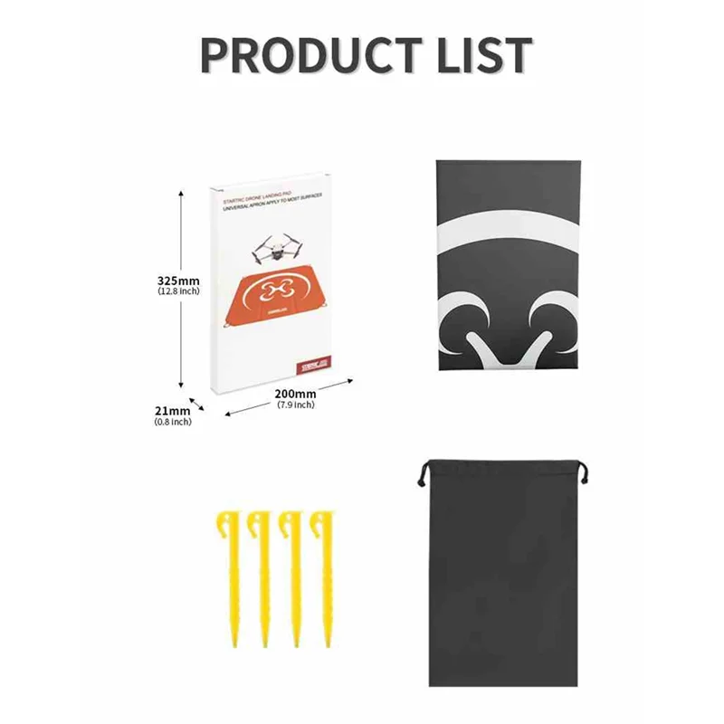 Эффективный фартук Startrc 55 см для DJI Avata/Mini3 Imperial Mavic 3 Pro, универсальный