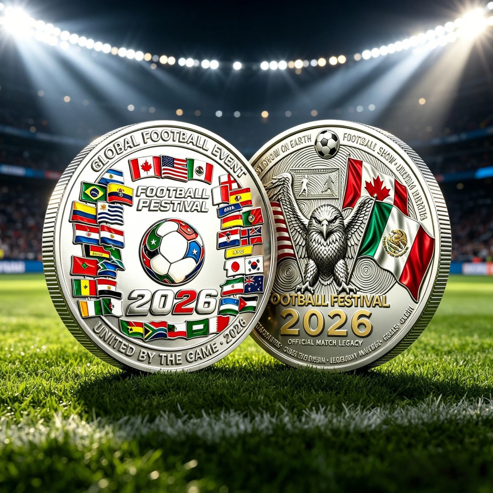 Token Coin Mechanism - 2026 Football Festival Memorial Challenge Coin
