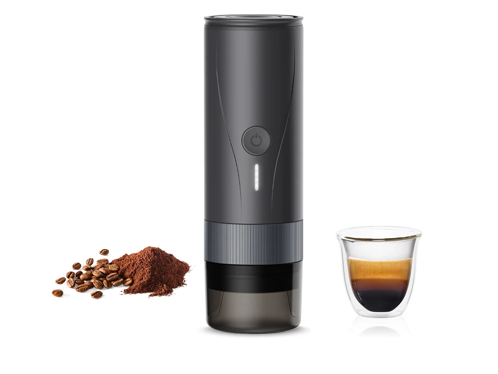 Portable 51mm Semi Automatic Espresso Coffee Machine, Mini Extractor for Home Car Camping Outdoor