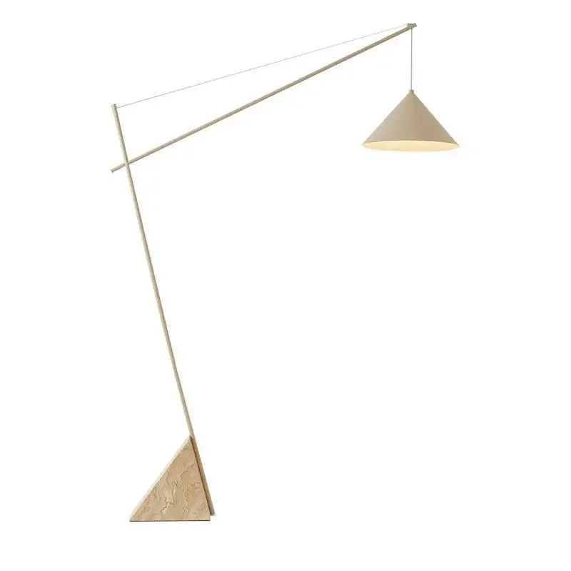 

Light French floor lamp, Nordic modern hall study bedroom marble floor lamp