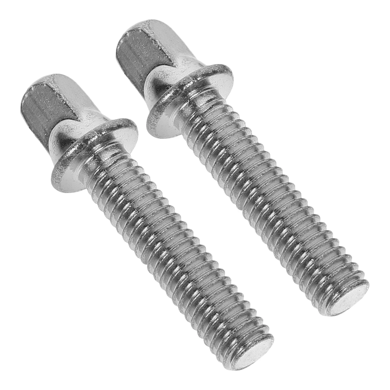 2 PCS Snare Drum Tension Rods Fastener Washers Tie Bar Mounting Screws with Parts Lug Accessories
