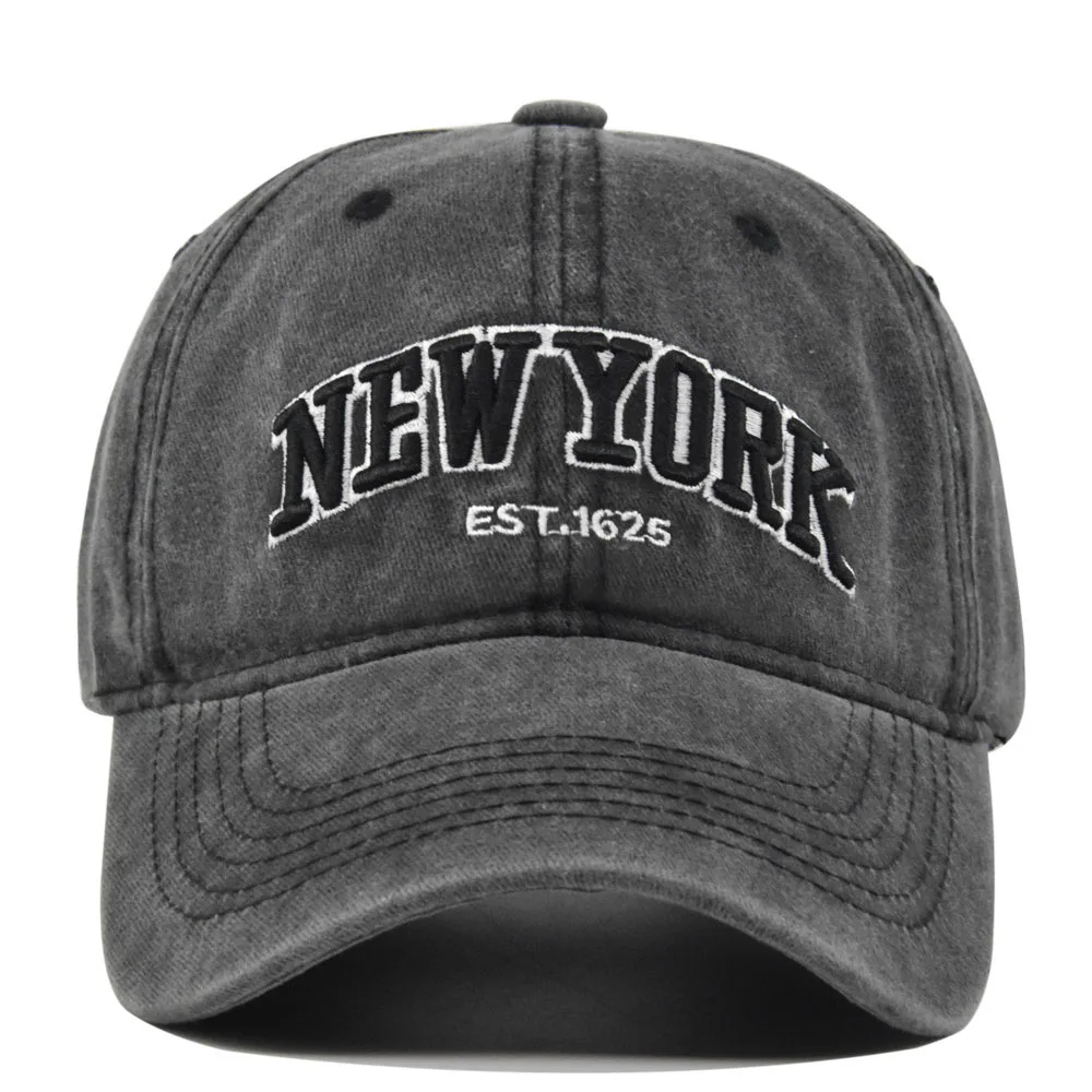2026 New York Washed Cotton Cap For Men Women Gorras Snapback Caps Baseball Caps Sun protection Casquette Dad Hat Outdoors Cap