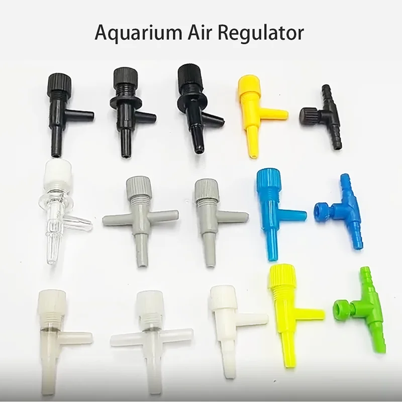 5pcs/lot Aquarium Air Control Valve 2 3 ways Aquarium Fish Tank Air Pump Connector Control Valve Air Pipe Tube For Aquarium