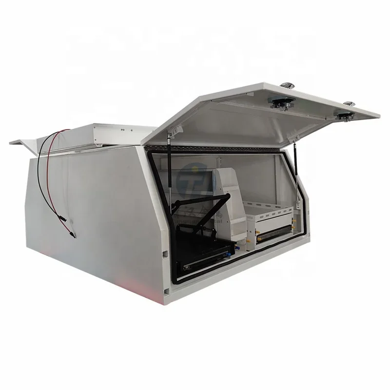 2 door Aluminum truck ute canopy  with Luggage rack/jerry can holder pickup accessories