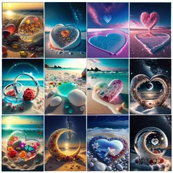 Paint With Diamond Painting Seaside Picture Full Diamond Mosaic Landscape 5D DIY Embroidery Art Cross Stitch Kit Home Decoration