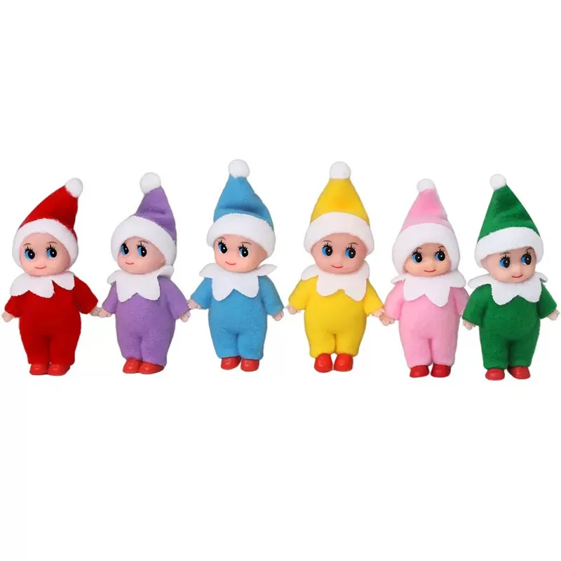 

Christmas Mini Baby Elf Dolls Todder Elves Shining Kindness Craft Toddler Doll Toy Shelf Decoration Tiny Gift for Girls Kids