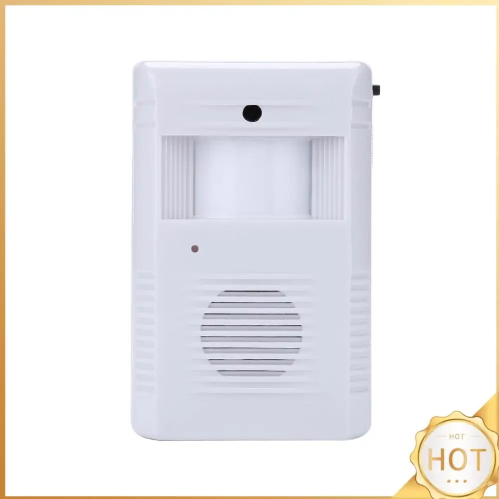 White Induction Visitor Door Bell Wireless Human Body Sensor Doorbell Smart Alert System Security Convenient for Business Store