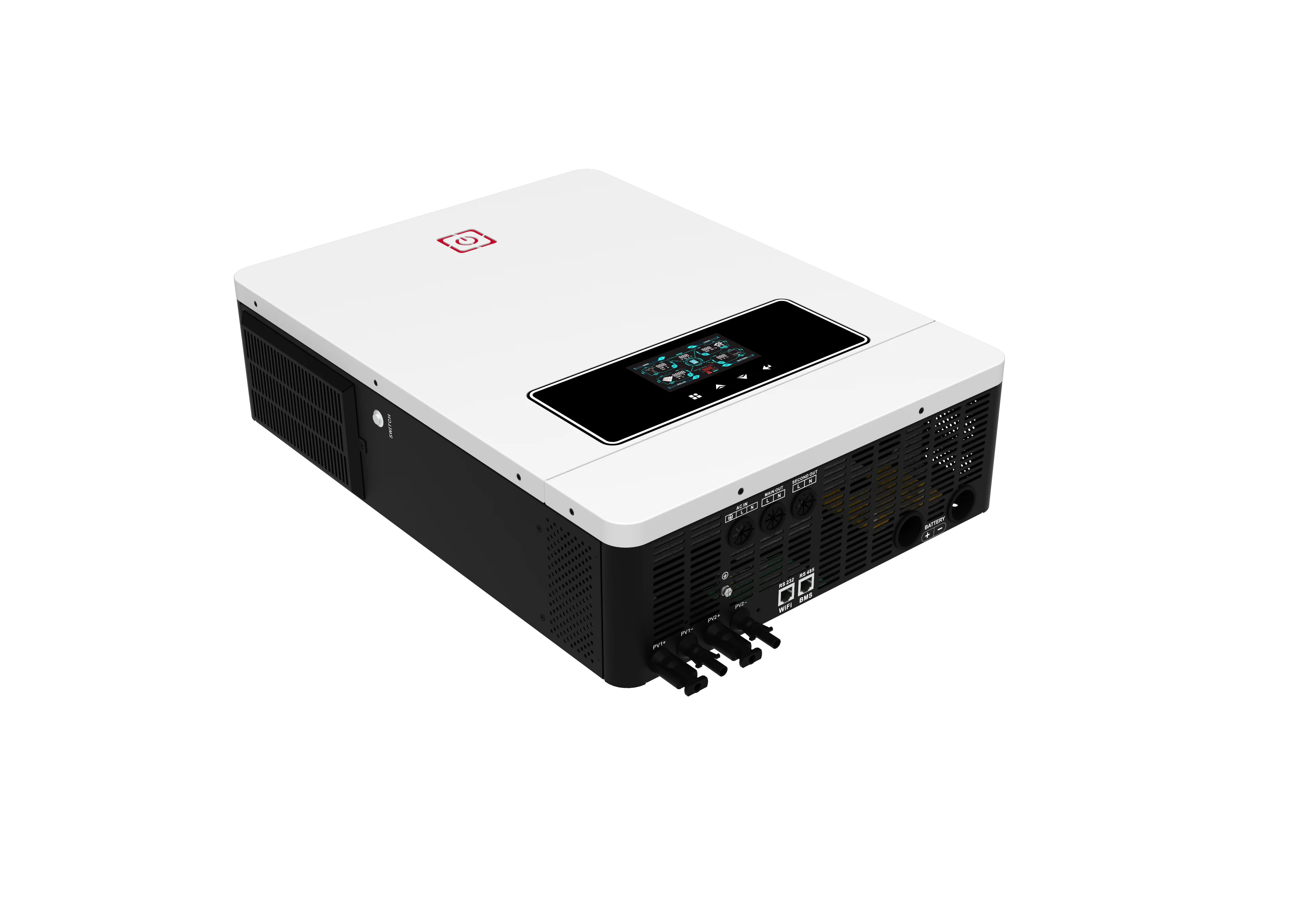 SUMT MAX- 10.2KW Dual PV Input, MPPT 90-500VDC，Output 220/230/240VAC，160A, 48VDC-WiFi or not WiFi Pure sine wave solar inverter.