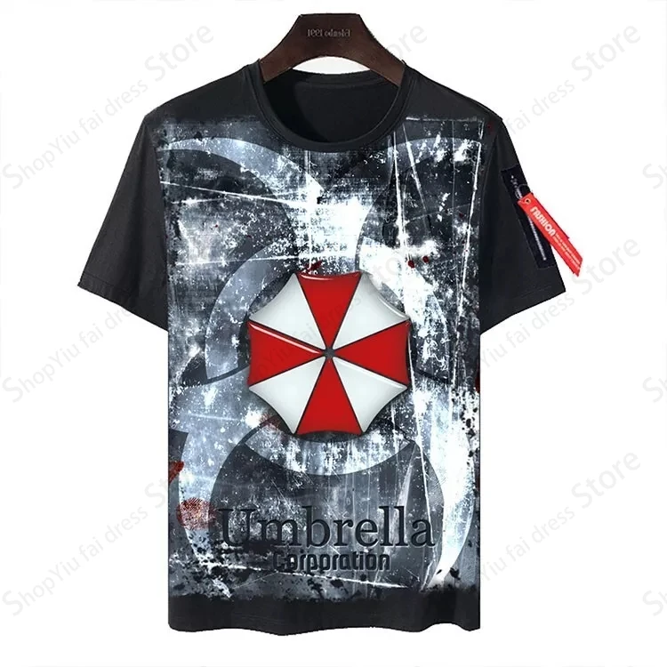 Men\'s Graphic T-shirt Game Resident Evil 3d Print Tshirt Men Women Fashion Short Sleeve T shirts Kids Hip Hop Tops Tees Boy 2024